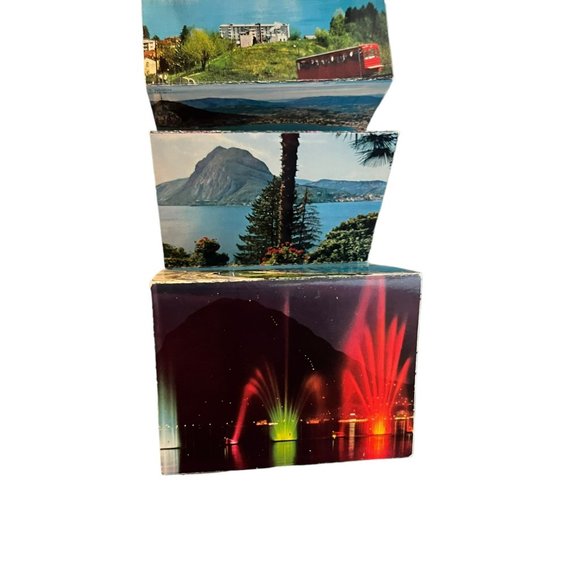 Vintage Lugano Zurich Mini Postcard Book - Picture 7 of 9